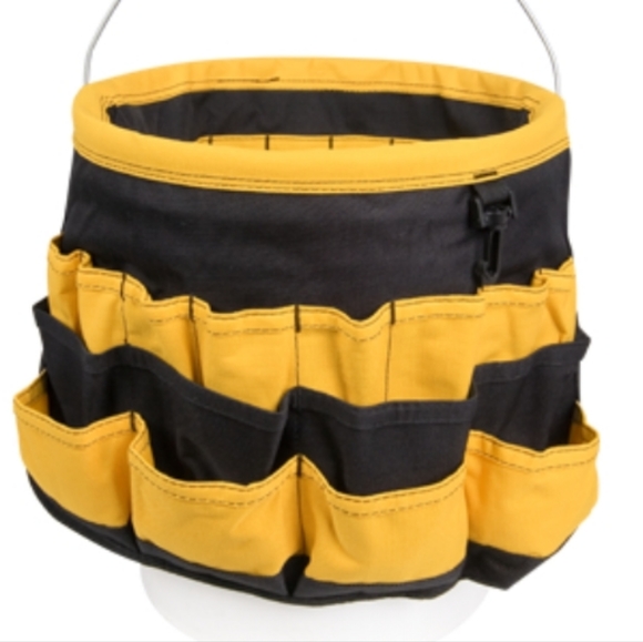 CLC (Custom LeatherCraft) 61 Pocket In-and-Out Bucket Organizer - black & gold - Picture 3 of 11